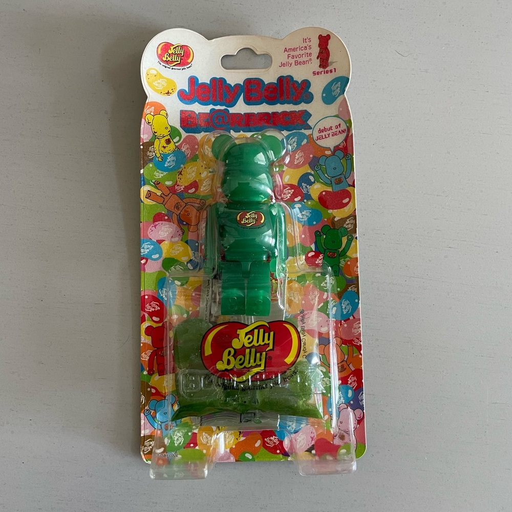 Sealed NWT Jelly Belly Bearbrick - Series 1 green